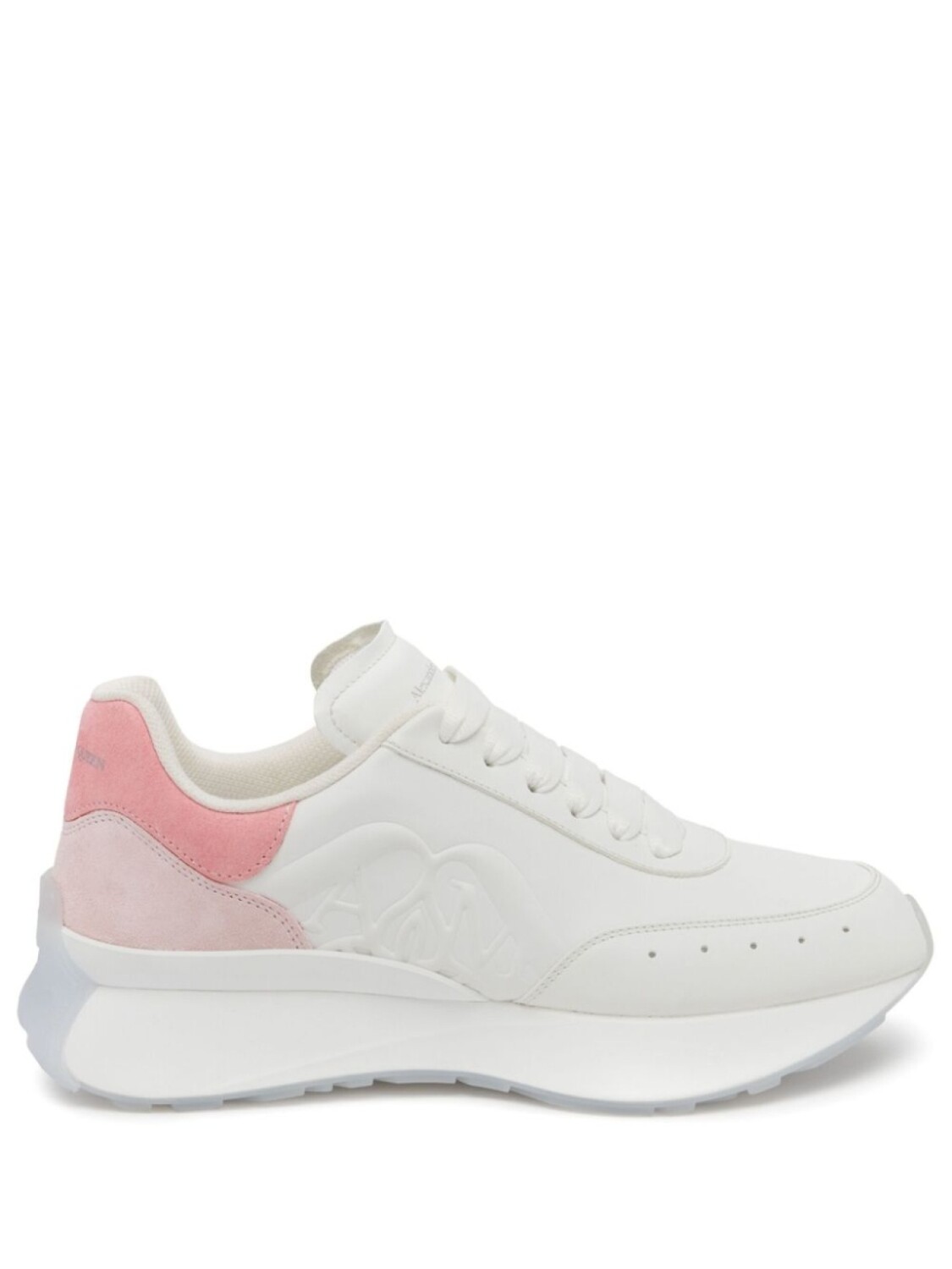

Кроссовки Alexander McQueen Sprint Runner, белый/розовый