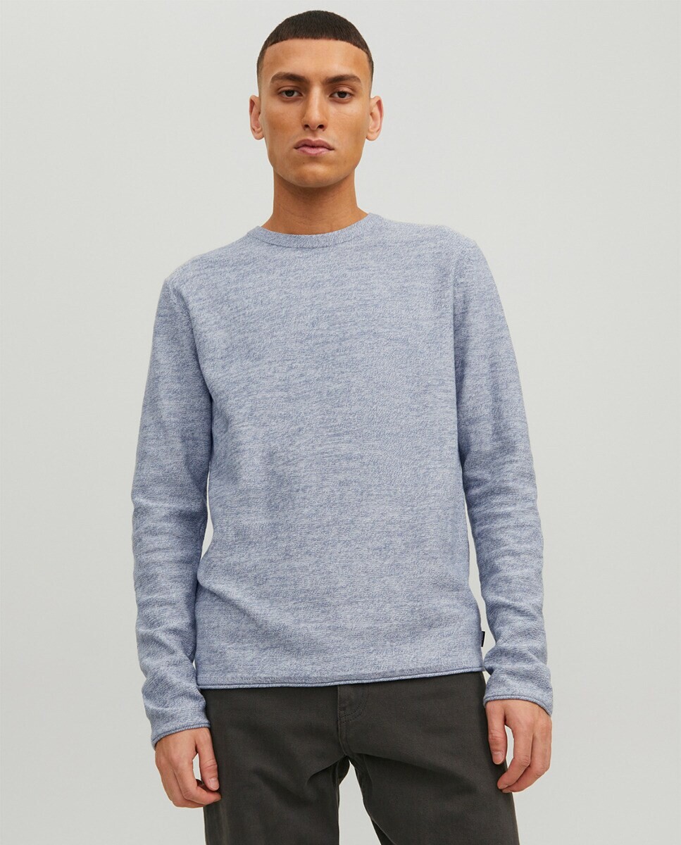 

Мужской свитер тонкой вязки Jack & Jones, синий