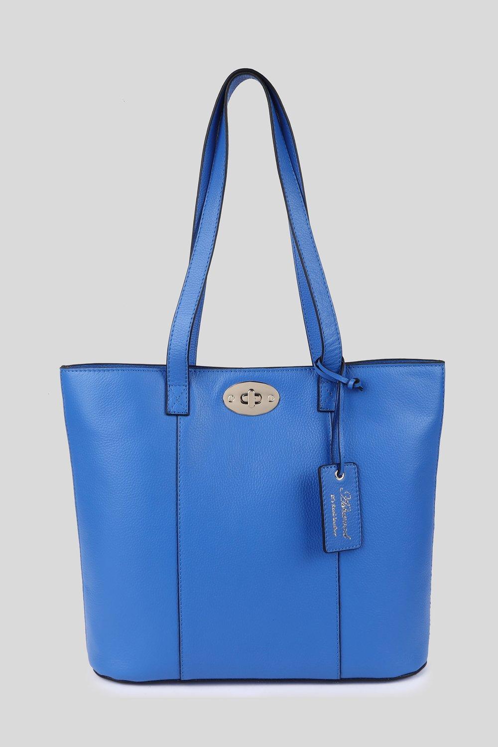 цена Сумка-тоут из натуральной кожи 'Elegante Firenze' Ashwood Leather, синий