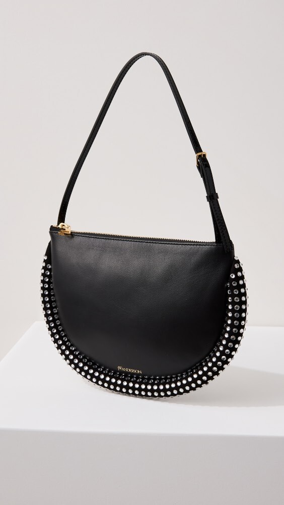 

Сумка через плечо JW Anderson Crystal Bumper Moon, черный