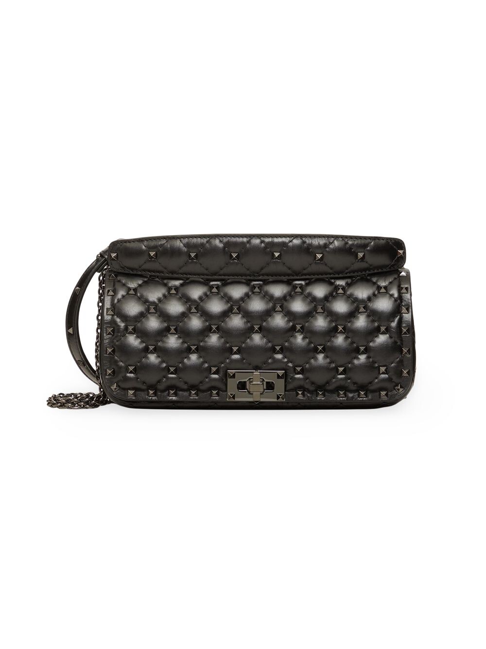

Сумка на плечо Rockstud Spike из телячьей кожи Valentino Garavani, черный