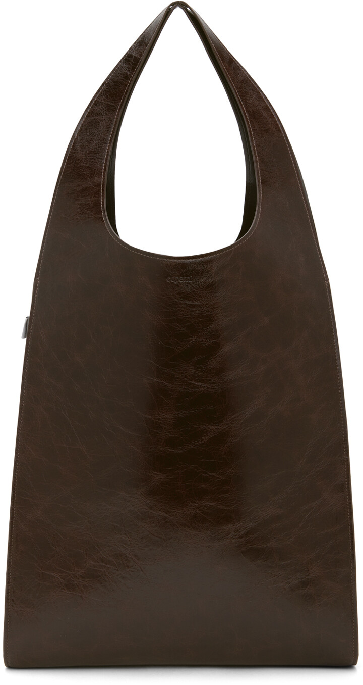 

Коричневая сумка-тоут с короткими ручками Coperni, цвет Brown
