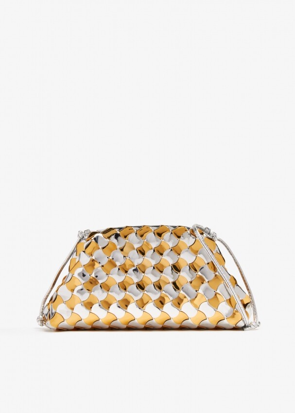 

Клатч Bottega Veneta Mini Pouch, металлик