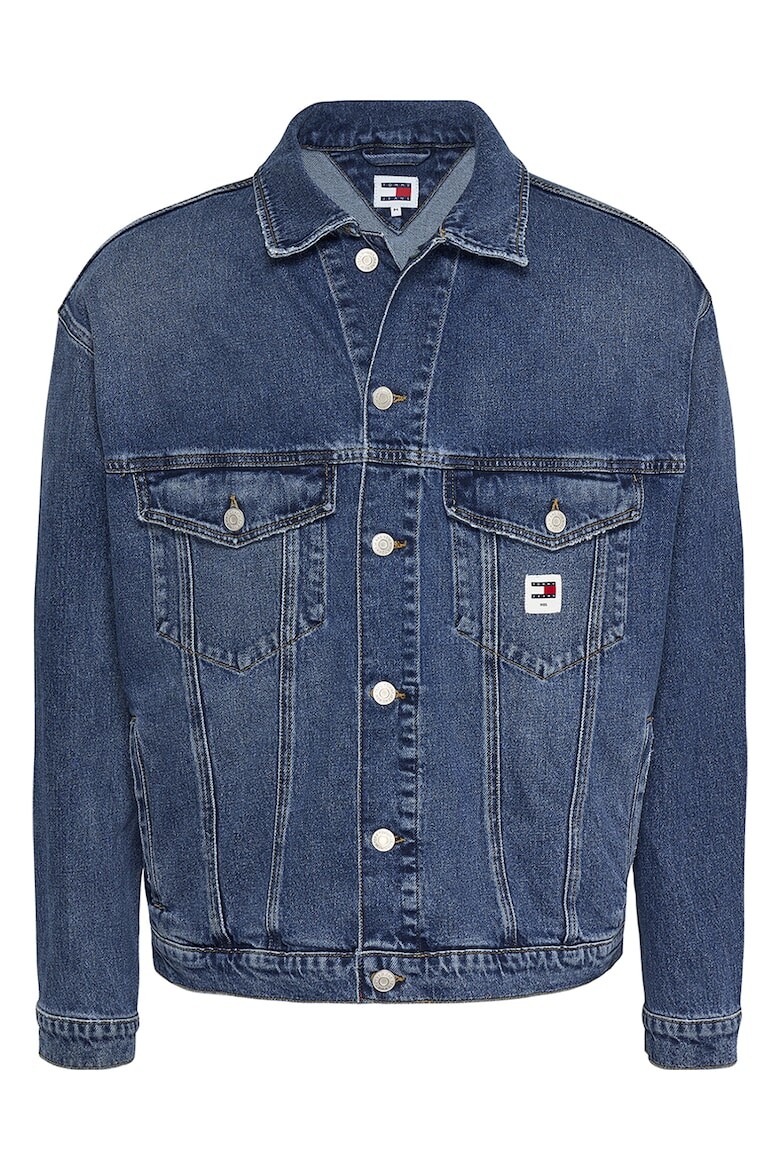 

Джинсовая куртка с эффектом потертости Tommy Jeans, синий