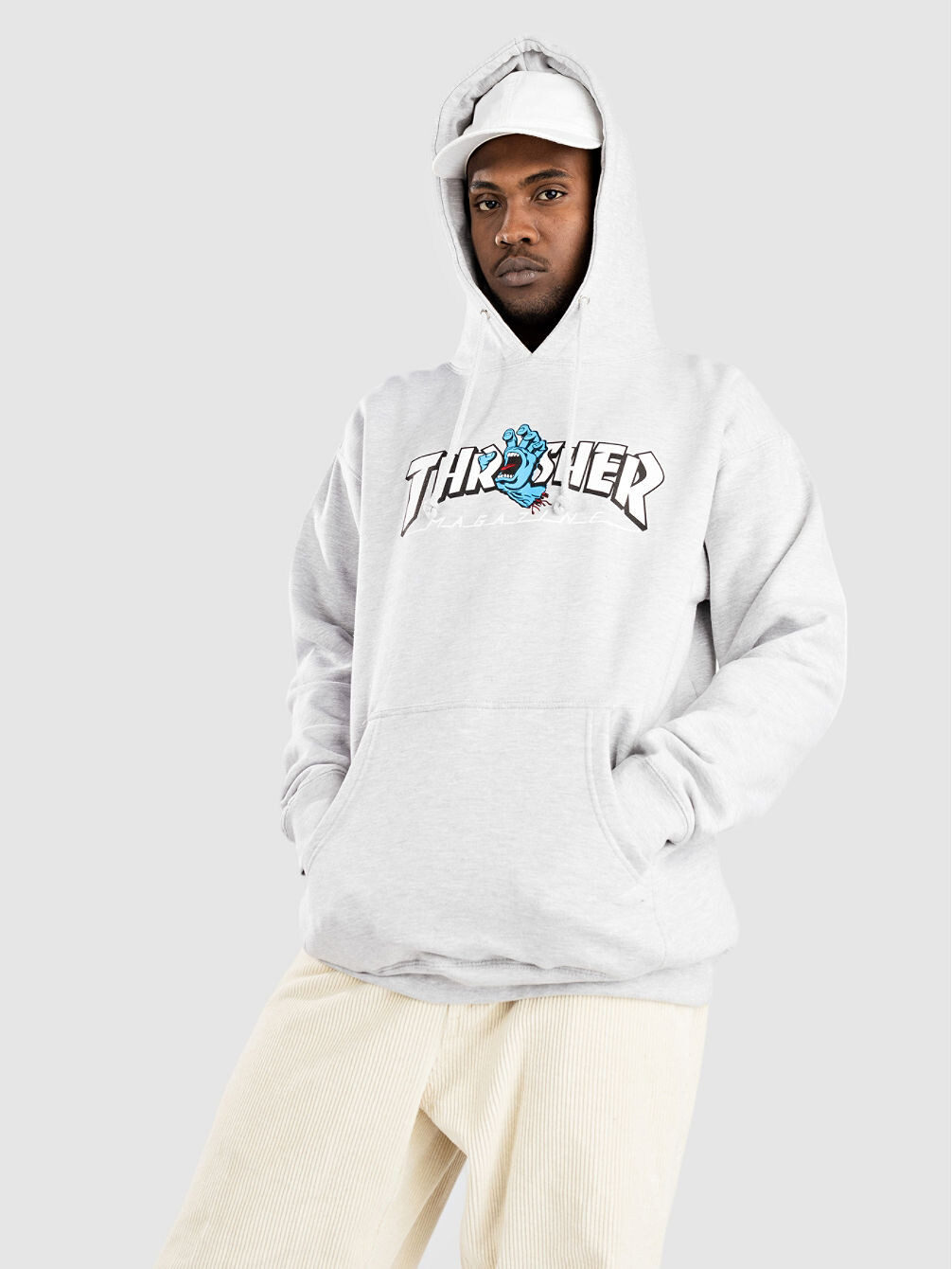 

Толстовка с логотипом X Thrasher Santa Cruz, серый