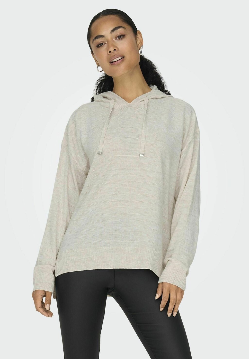 

Толстовка ONLY CATA LS HIGHLOW, цвет pumice stone