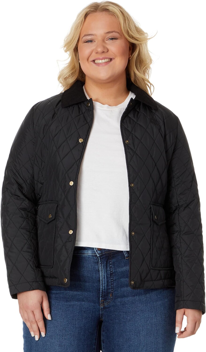 

Куртка Barn Quilt Patch Pockets LAUREN Ralph Lauren, черный