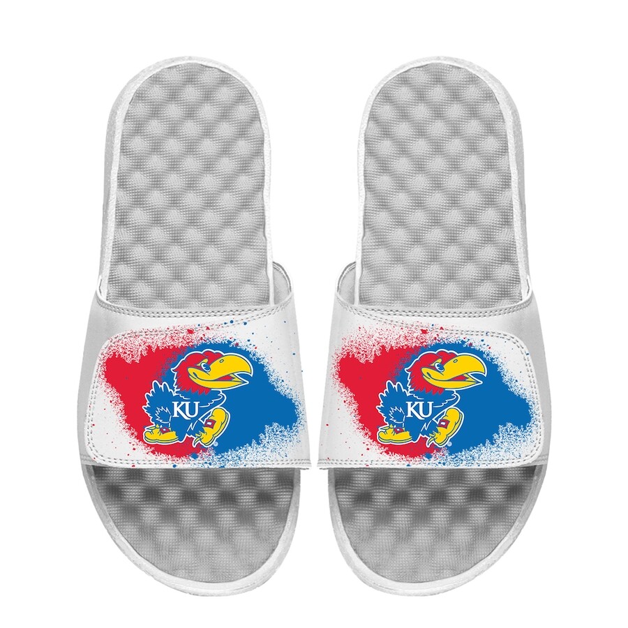 

Шлепанцы ISlide Kansas Jayhawks, белый