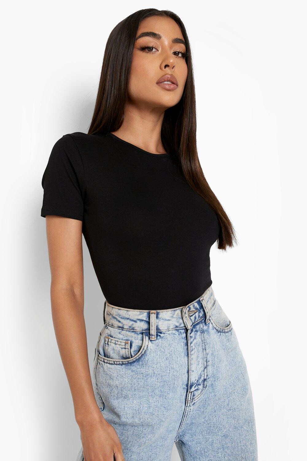 

Базовое боди футболки Boohoo, черный