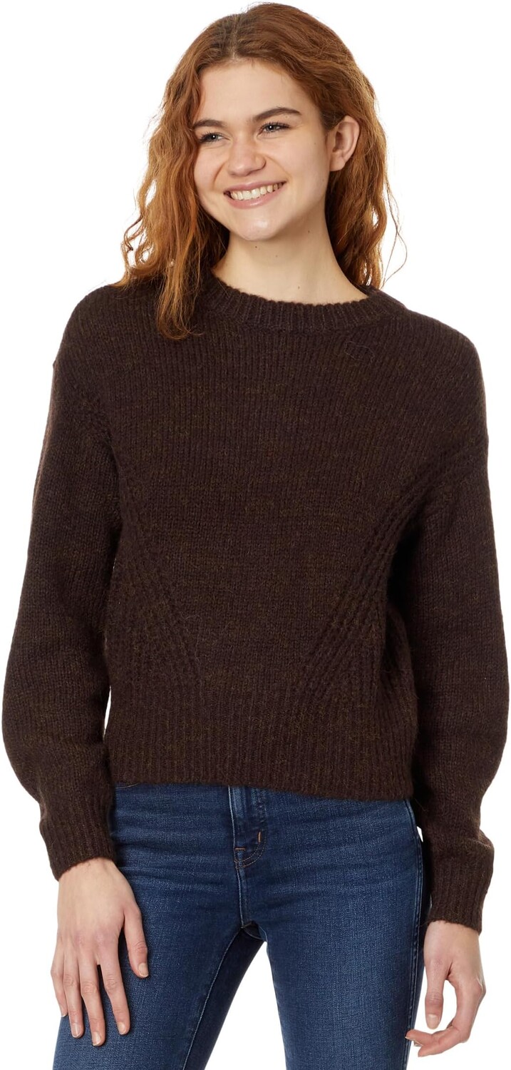 

Свитер на танкетке направленной вязки Madewell, цвет Heather Carob
