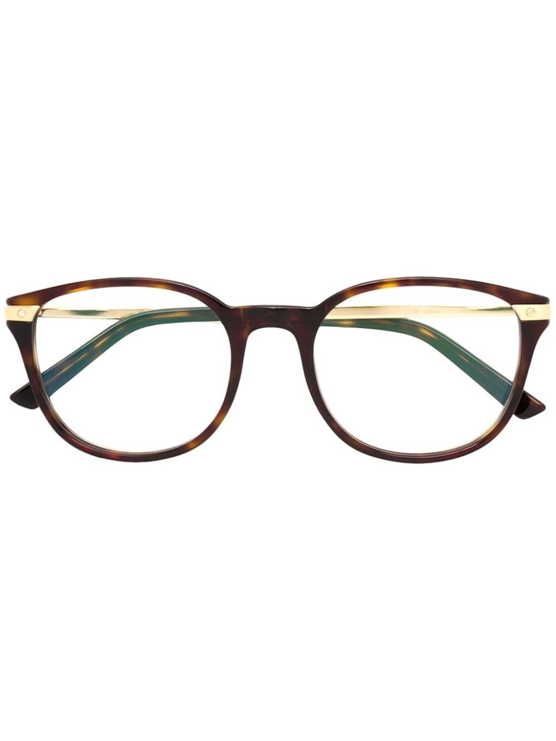 

Cartier Eyewear очки в круглой оправе, коричневый