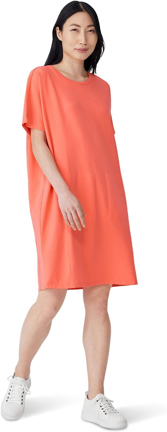 

Платье с рукавами «летучая мышь» Eileen Fisher, цвет Guava