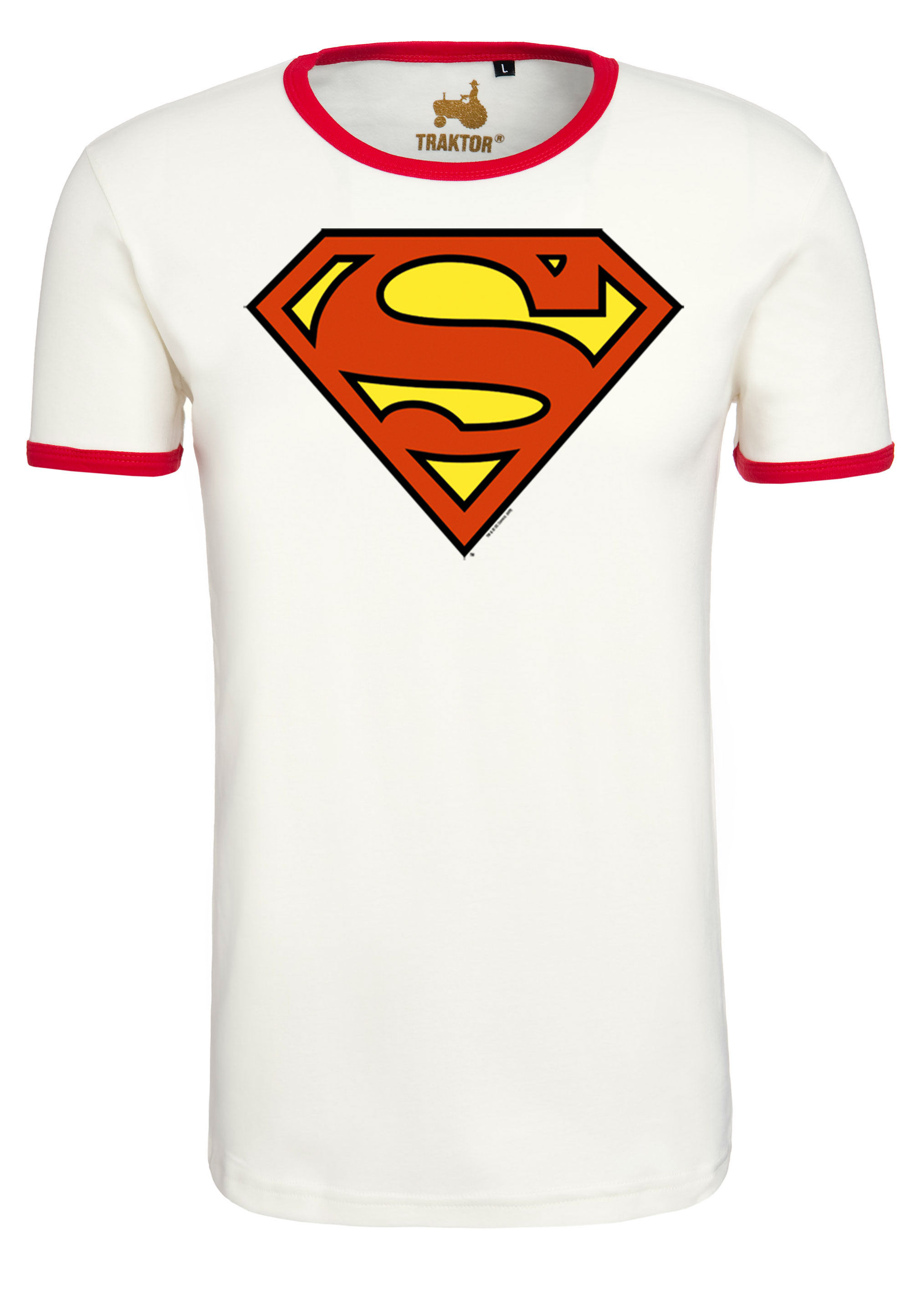 Футболка Logoshirt Superman Logo, цвет weiss-rot