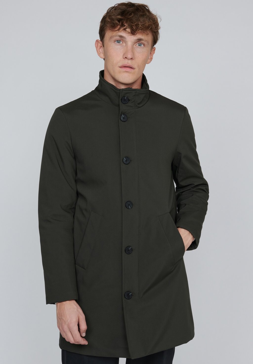 

Классическое пальто Majoshow Matinique, цвет dark olive