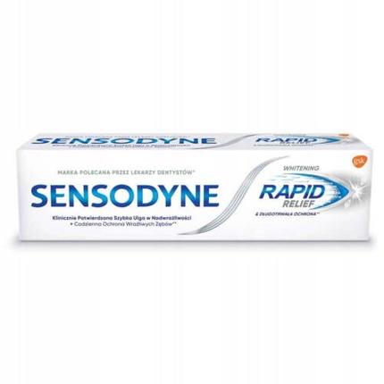 Sensodyne Rapid Relief отбеливающая зубная паста 75 мл, New1 отбеливающая зубная паста 75 мл sensodyne