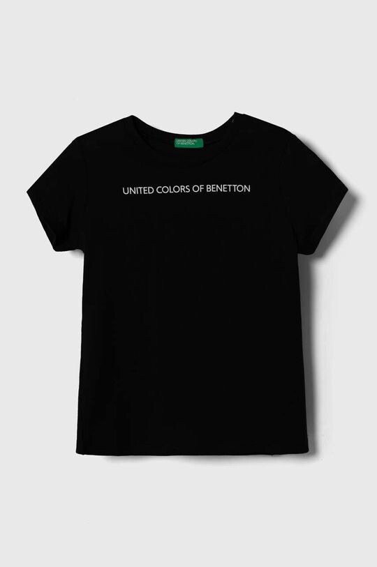 

Хлопковая футболка для детей United Colors of Benetton, черный