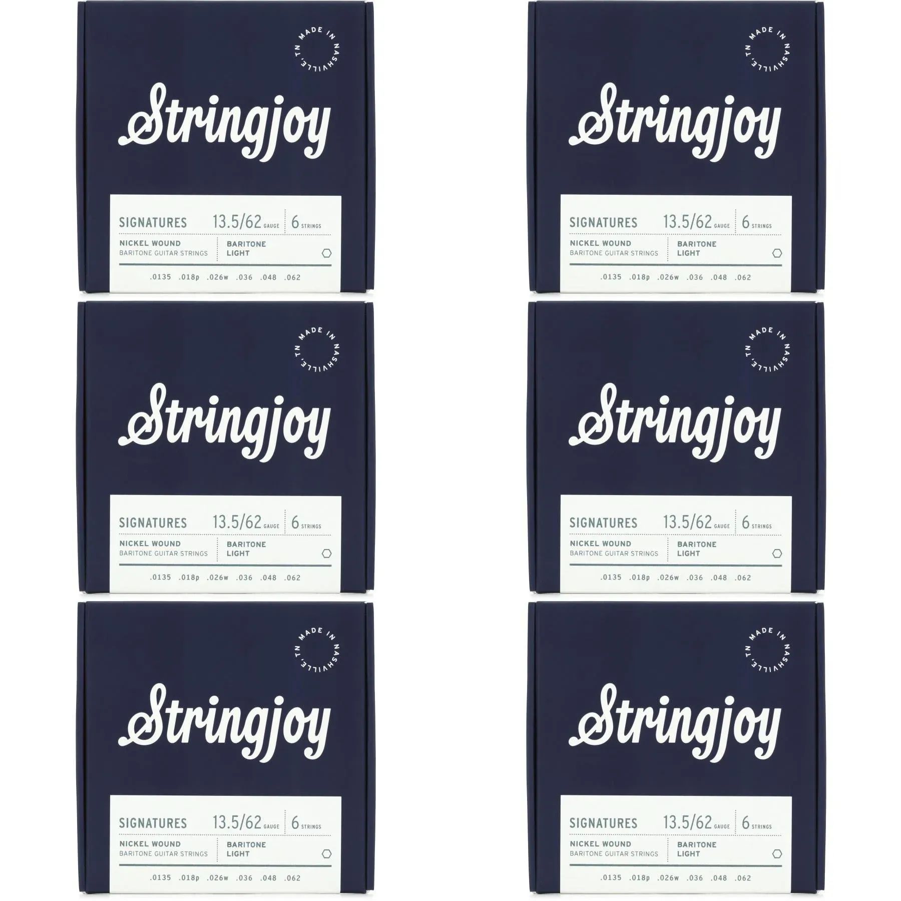 

Stringjoy Signatures Сбалансированные электрические баритоновые гитарные струны с никелированной обмоткой — легкий калибр (6 шт. в упаковке)