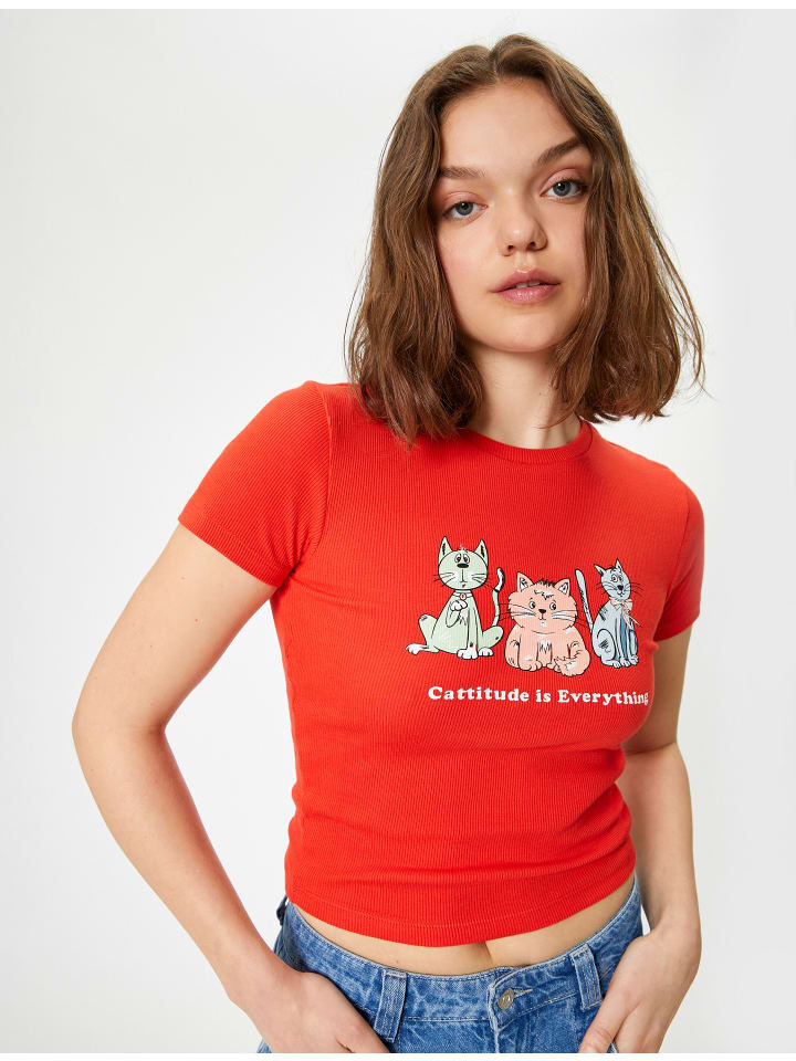 

Футболка KOTON T shirt, красный