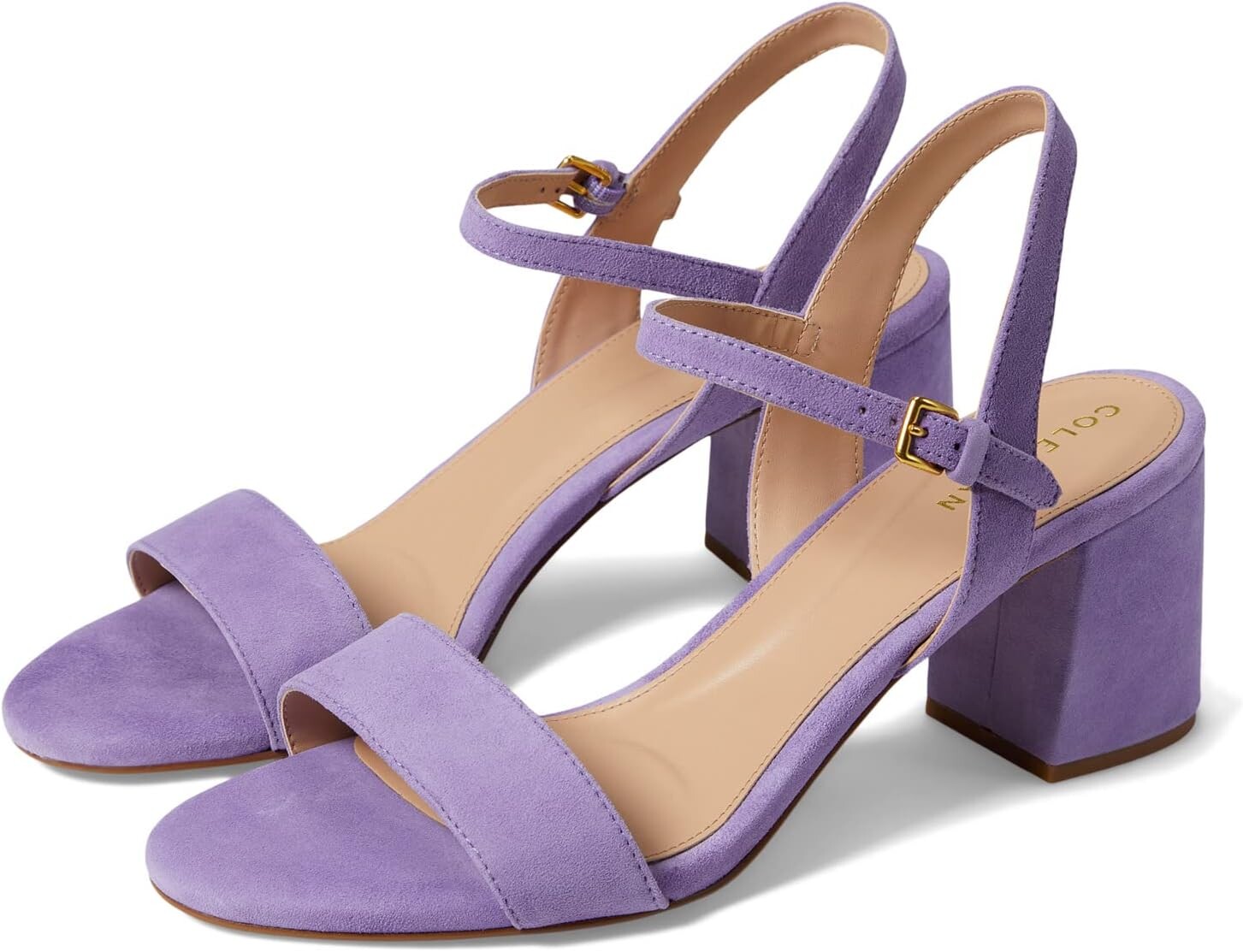 

Босоножки Josie Block Heel Sandal (65 mm) Cole Haan, цвет Paisley Purple Suede
