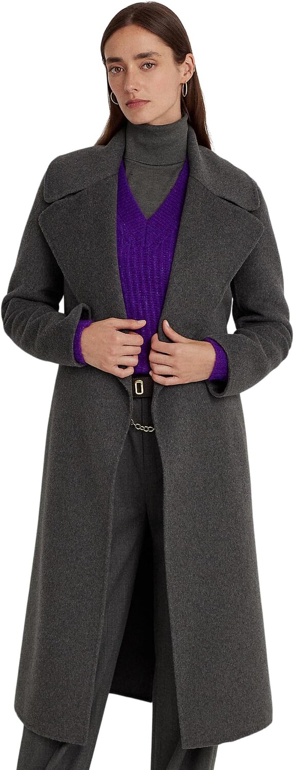 

Пальто с запахом и поясом LAUREN Ralph Lauren, цвет Modern Grey Heather