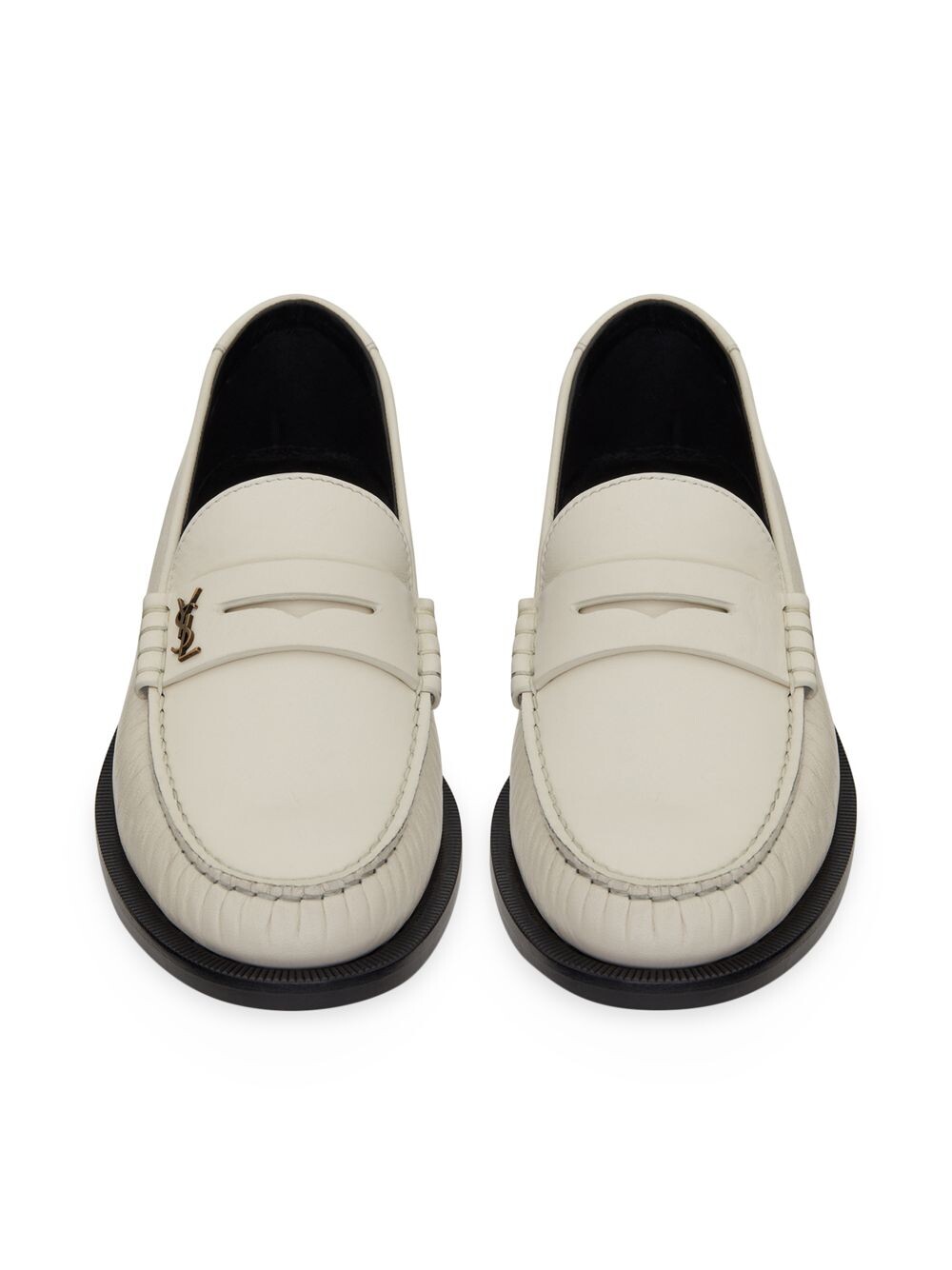 

Тапочки Penny с монограммой Le Loafer из гладкой кожи Saint Laurent