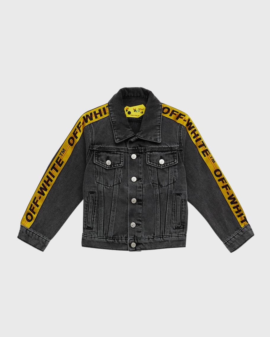 

Джинсовая куртка Industrial с логотипом для мальчика, размеры 4–12 Off-White