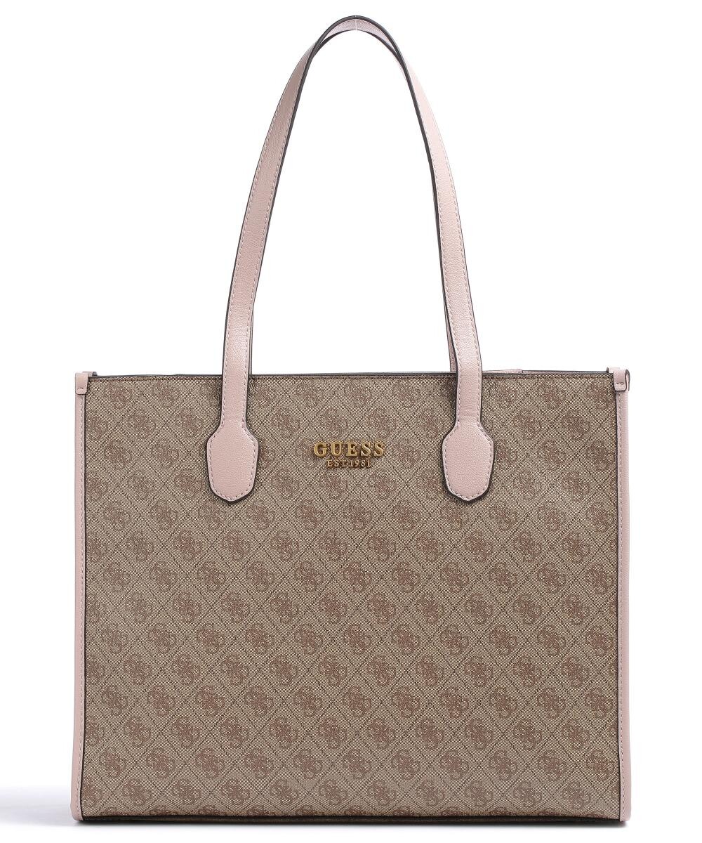 

Шоппер Vezzola из искусственной кожи Guess, бежевый
