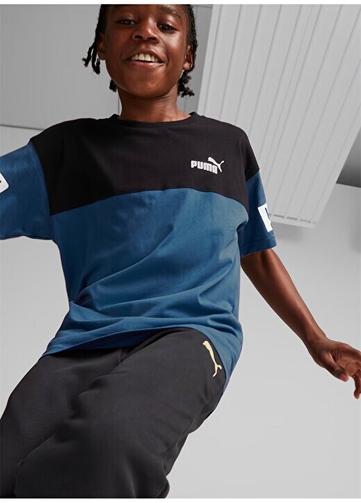 

Синяя футболка для мальчиков 67009717 Футболка Power Colorblock Puma, синий