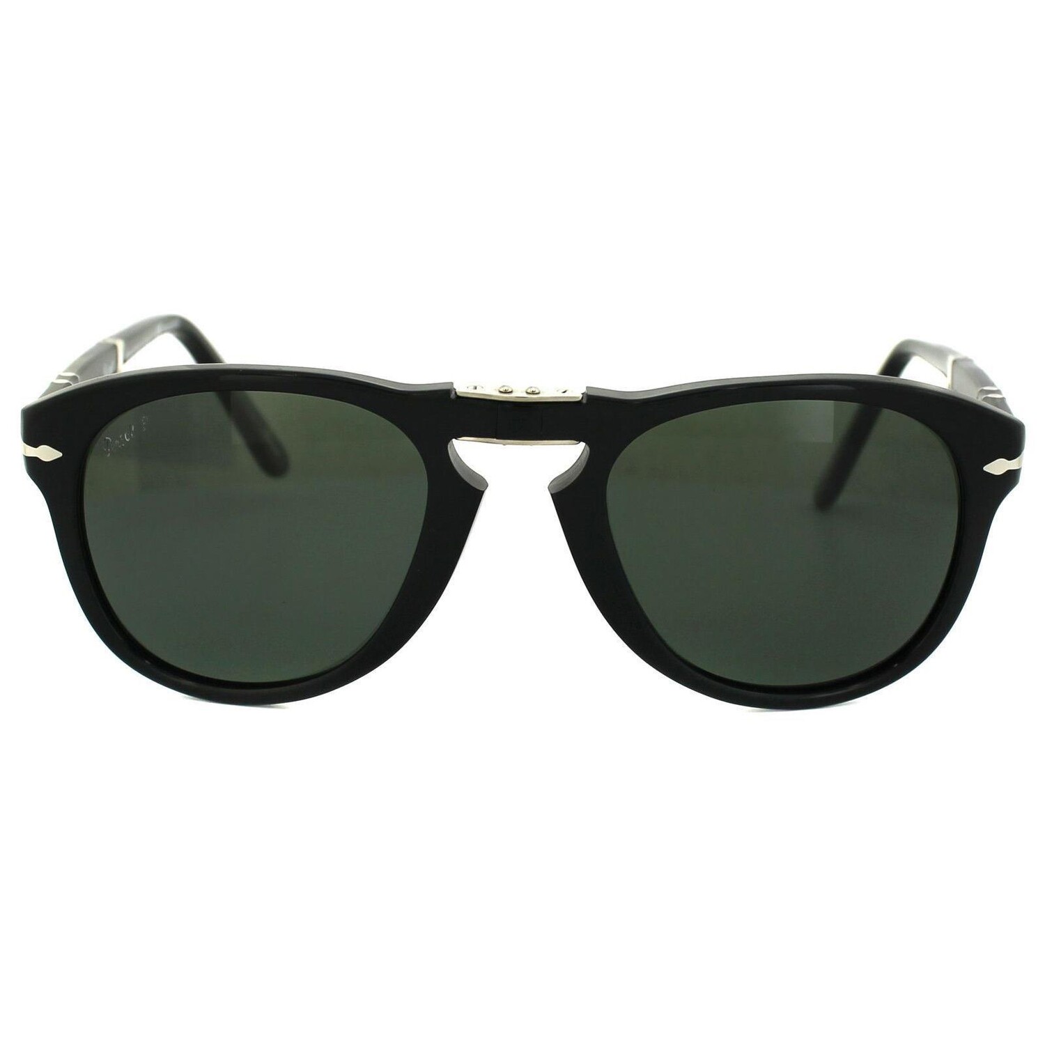 

Круглые черные зеленые поляризованные солнцезащитные очки Persol, черный