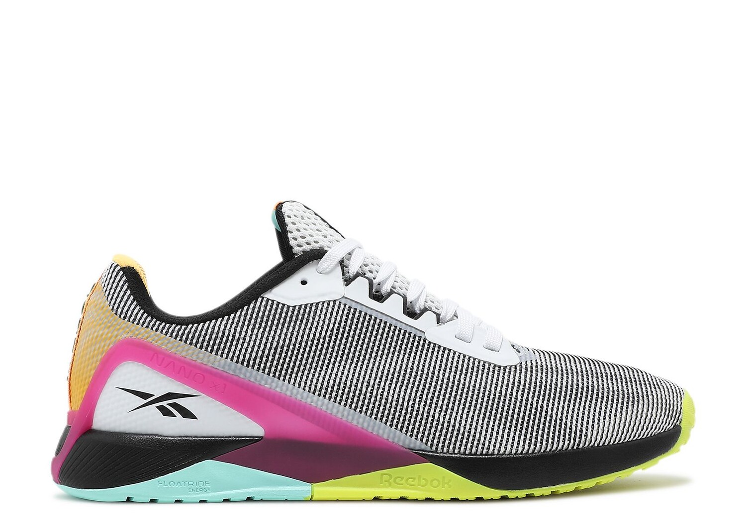 

Кроссовки Reebok Nano X1 Grit 'White Black Pursuit Pink', розовый