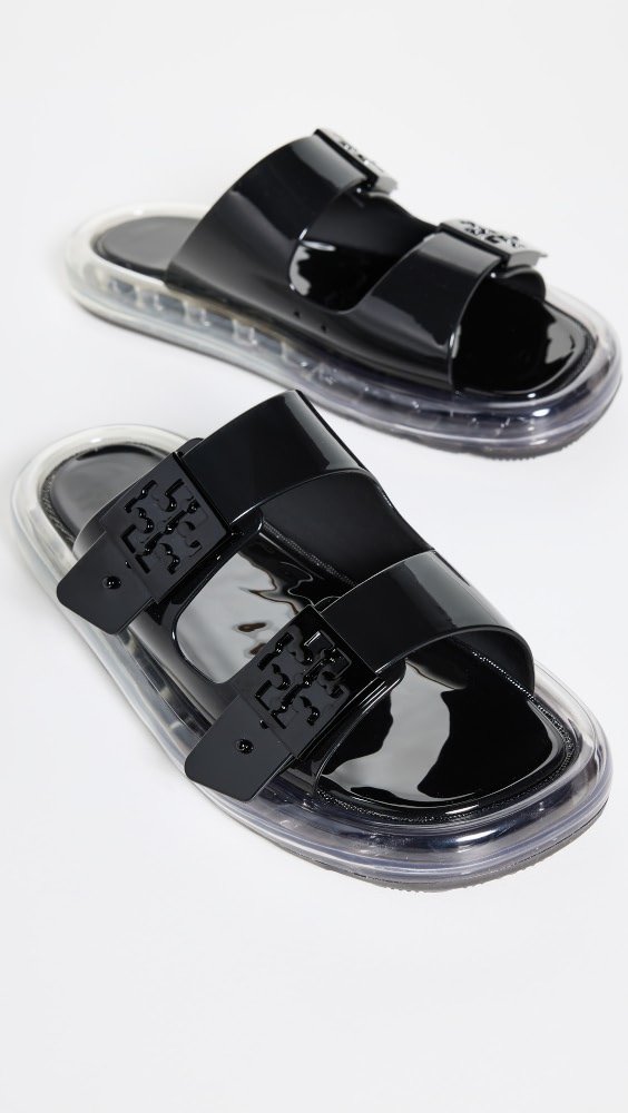 

Шлепанцы Tory Burch Buckle Bubble Jelly, черный