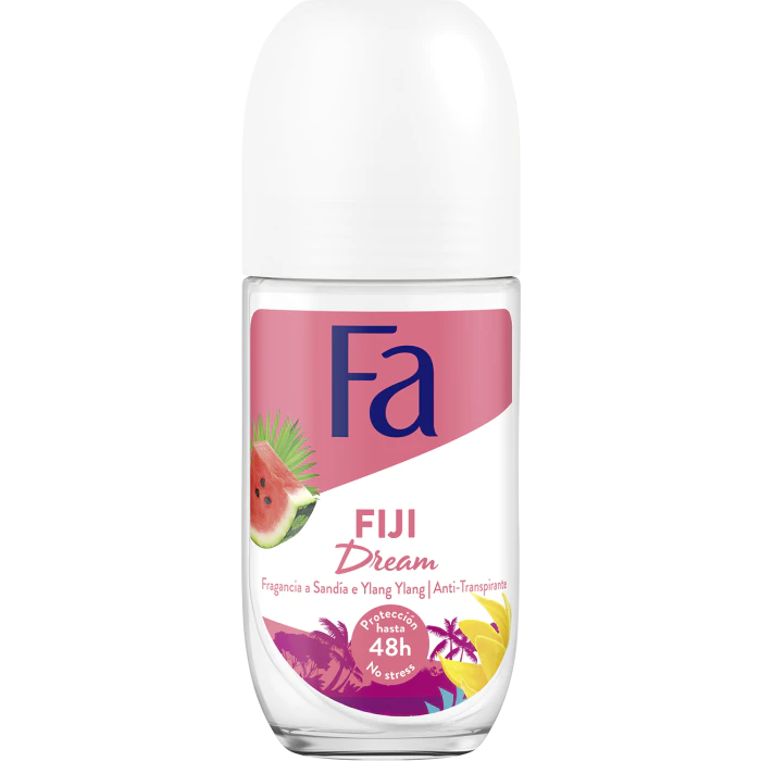 контейнер kassatex fiji afj cj whw Дезодорант Desodorante Roll On Fiji Dreams Fa, 50 ml