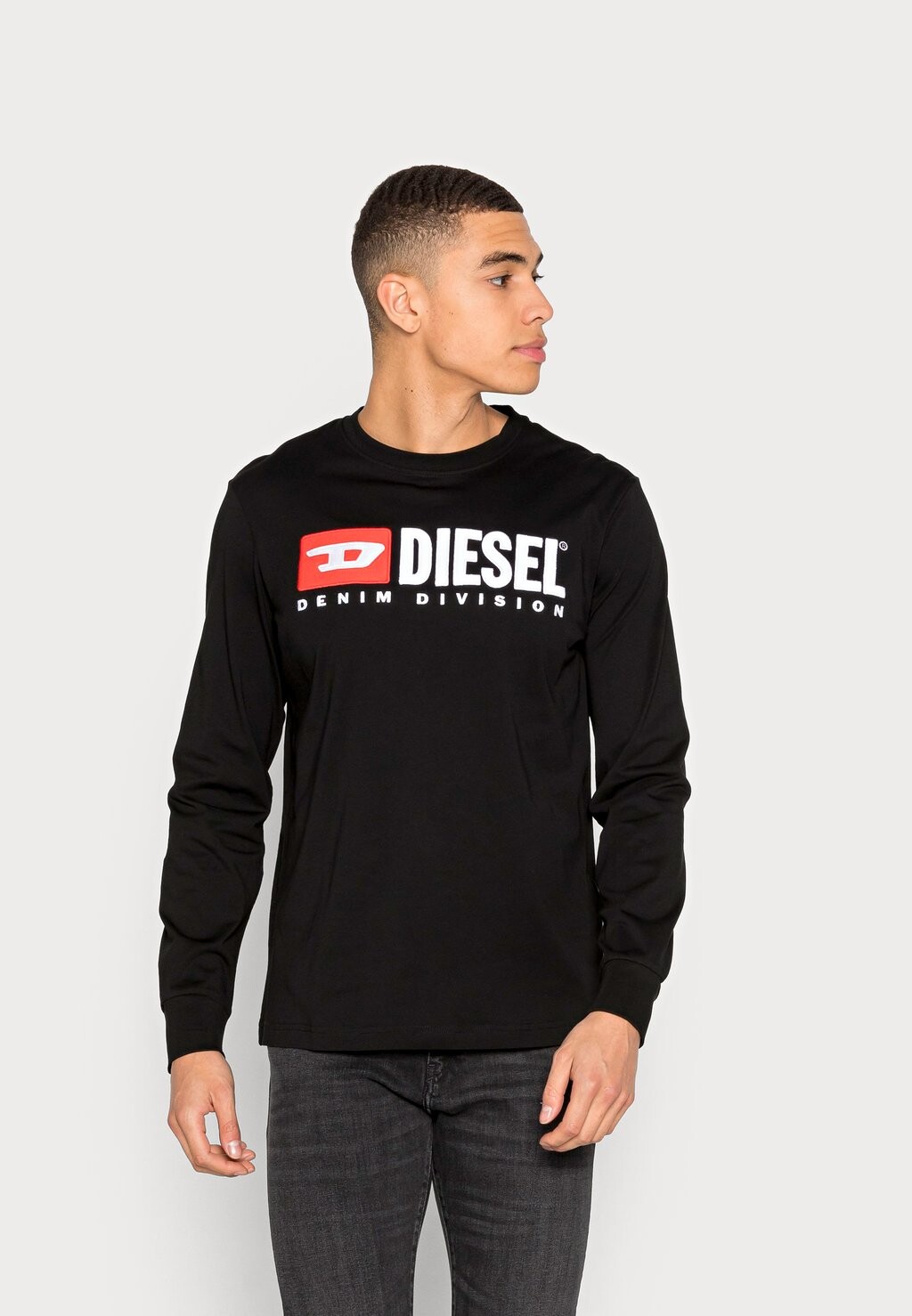 

Топ с длинными рукавами Diesel, черный