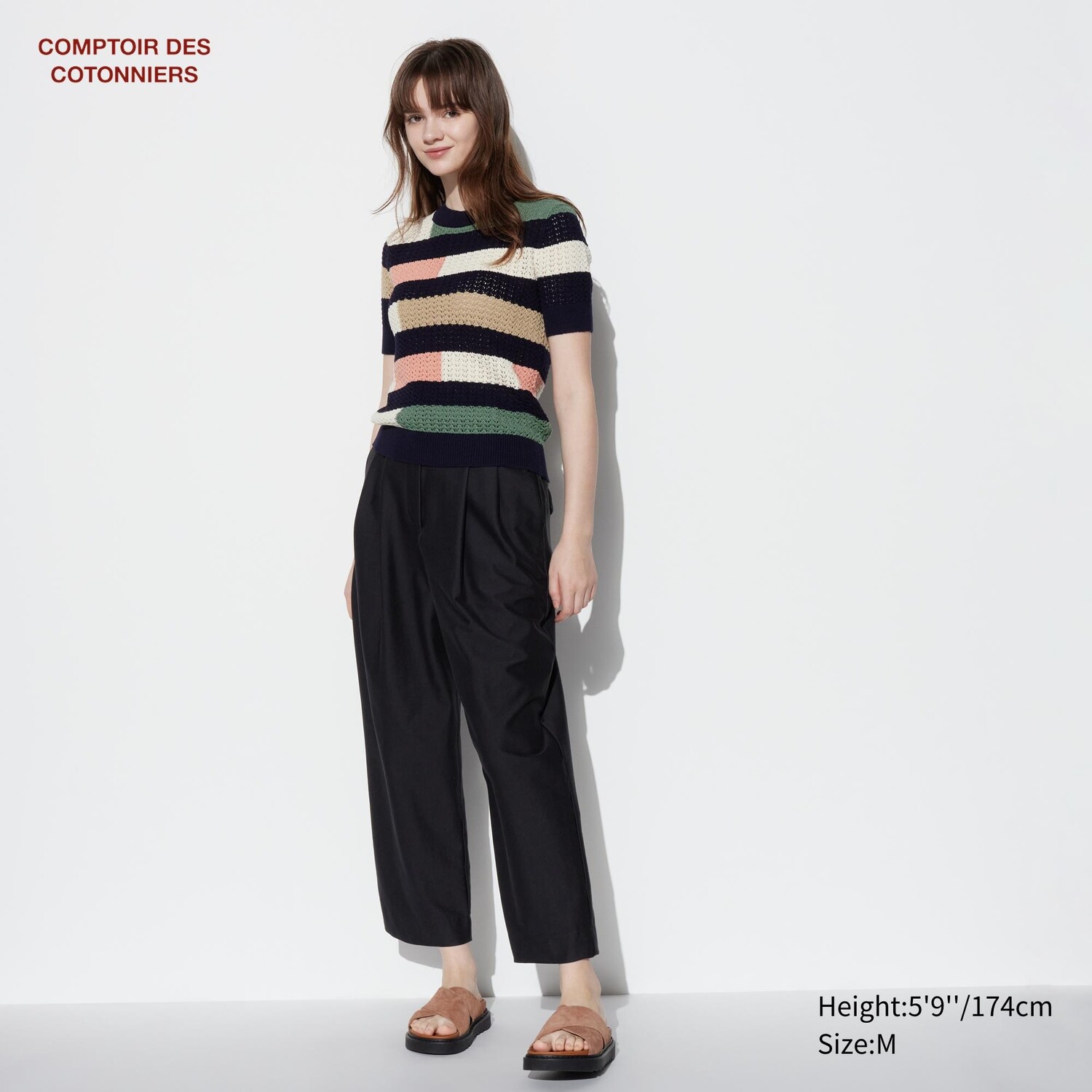 

Брюки из плюша UNIQLO, черный