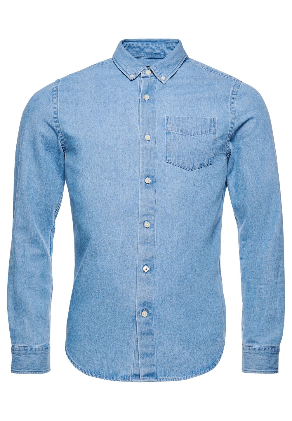 

Блузка Superdry, светло-синий