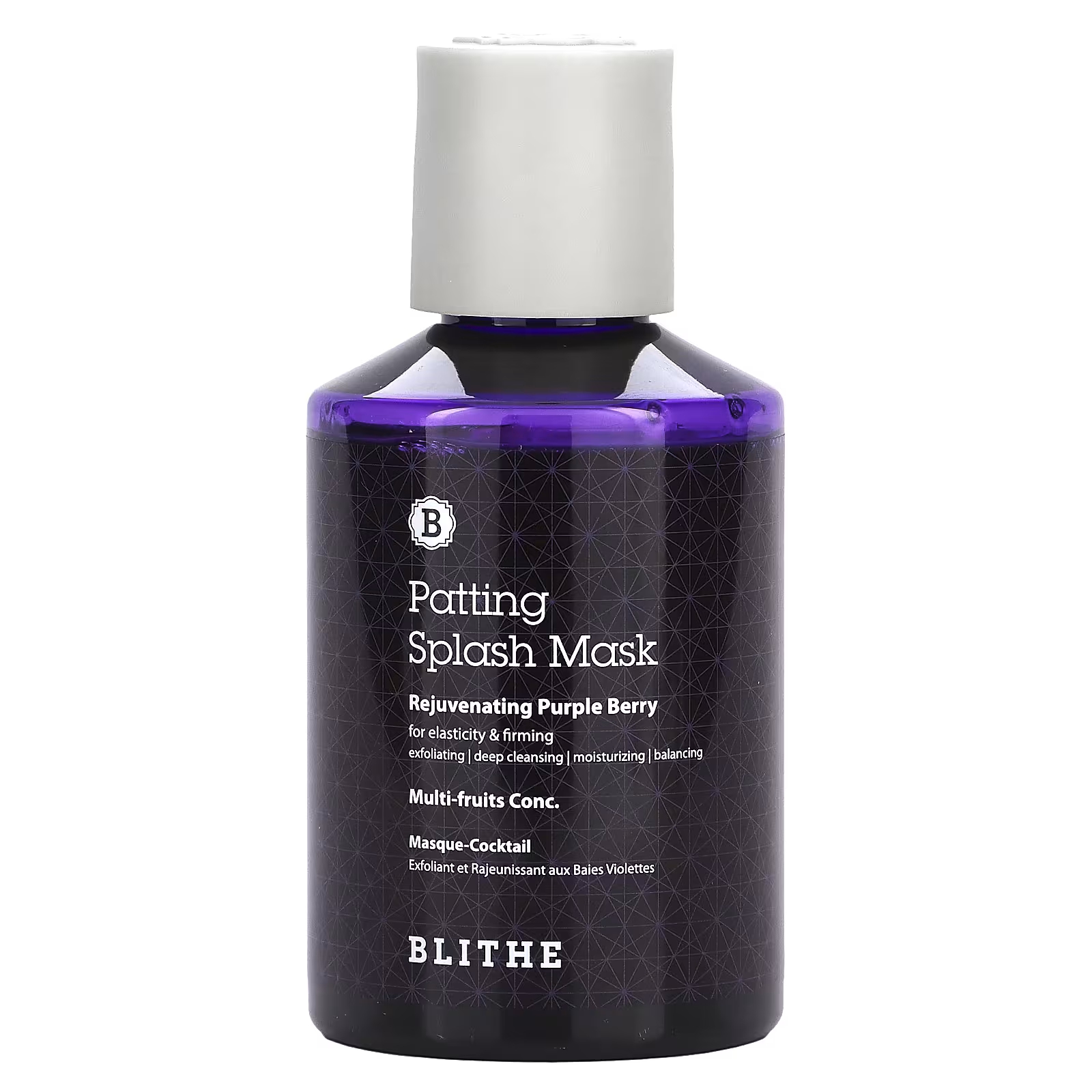 Blithe Patting Splash Beauty Mask Омолаживающая фиолетовая ягода, 5,07 жидких унций (150 мл)