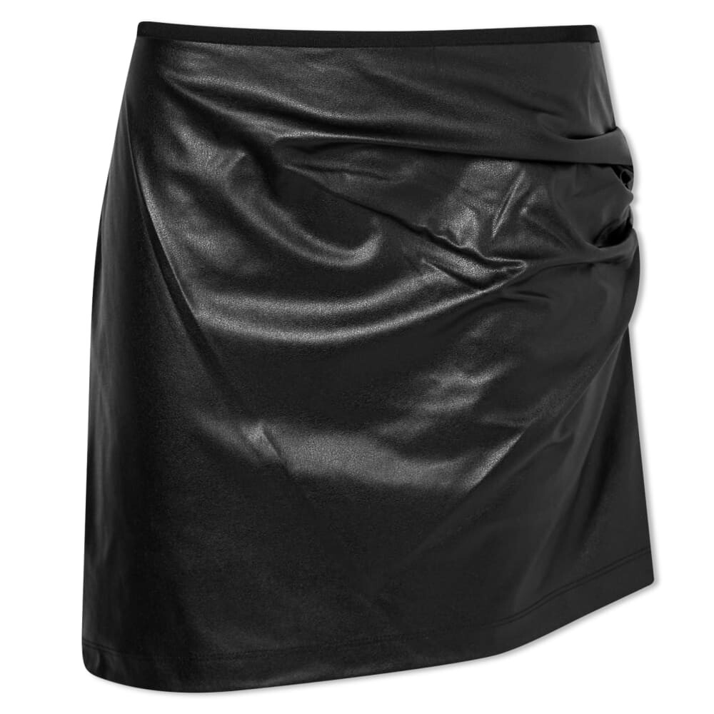 

Мини-юбка Helmut Lang из искусственной кожи, слоновая кость