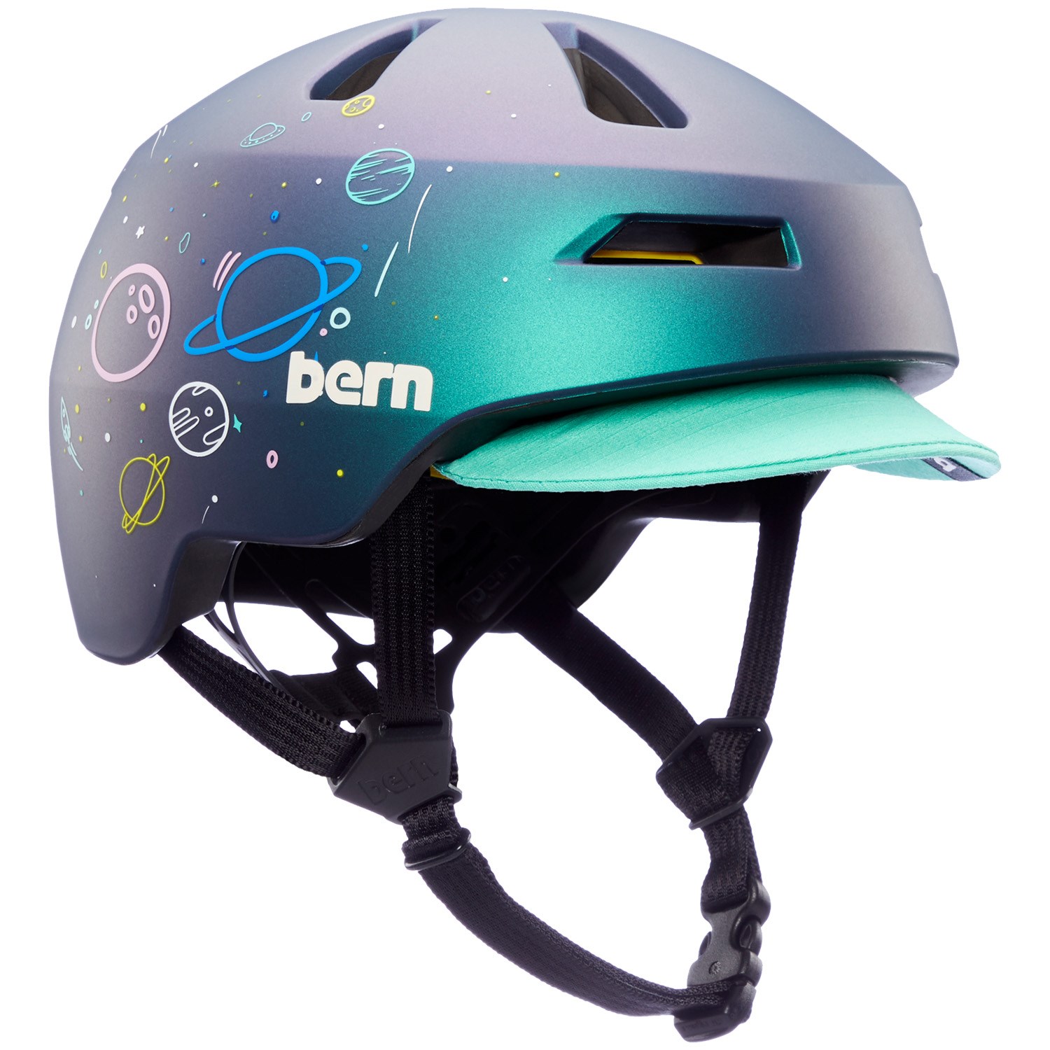 Шлем Bern Nino 2.0 MIPS, цвет Metallic Space Splat зимний шлем macon 2 0 mips bern цвет metallic copper black