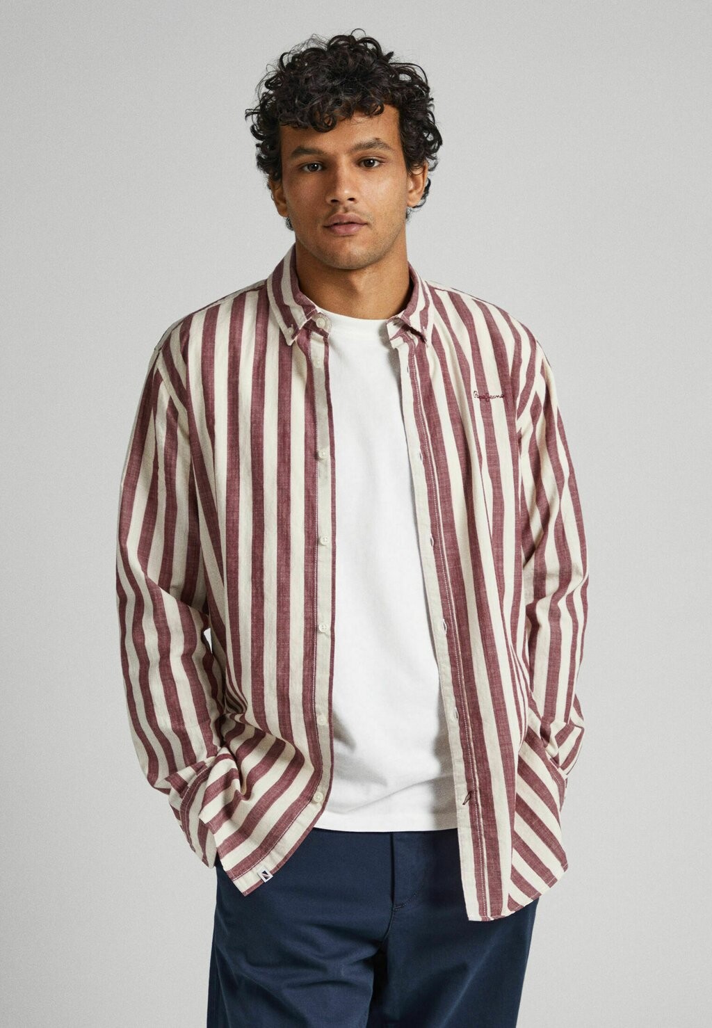

Рубашка Crivitz Pepe Jeans, цвет burgundy red