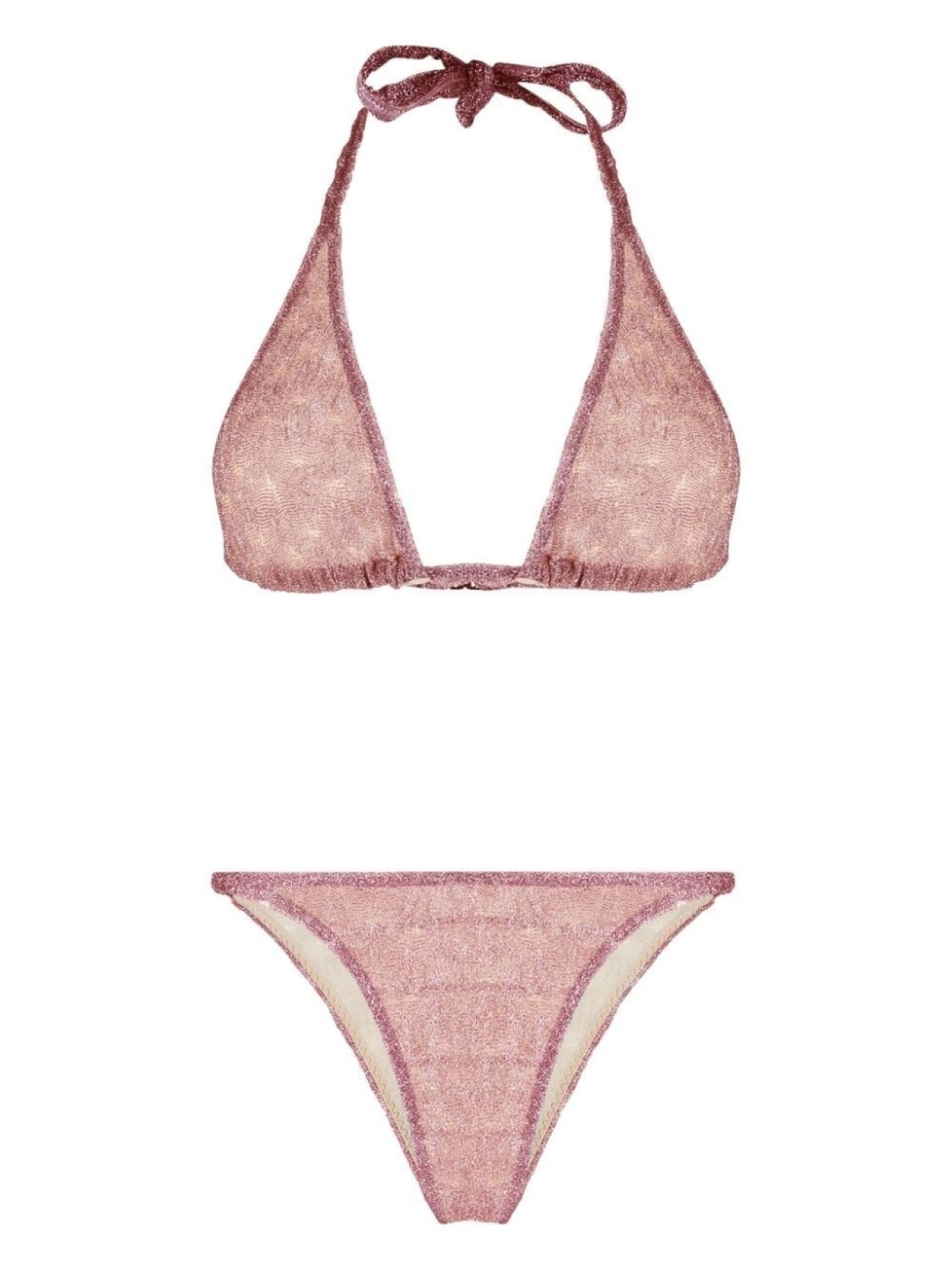 

Missoni бикини с эффектом металлик, розовый