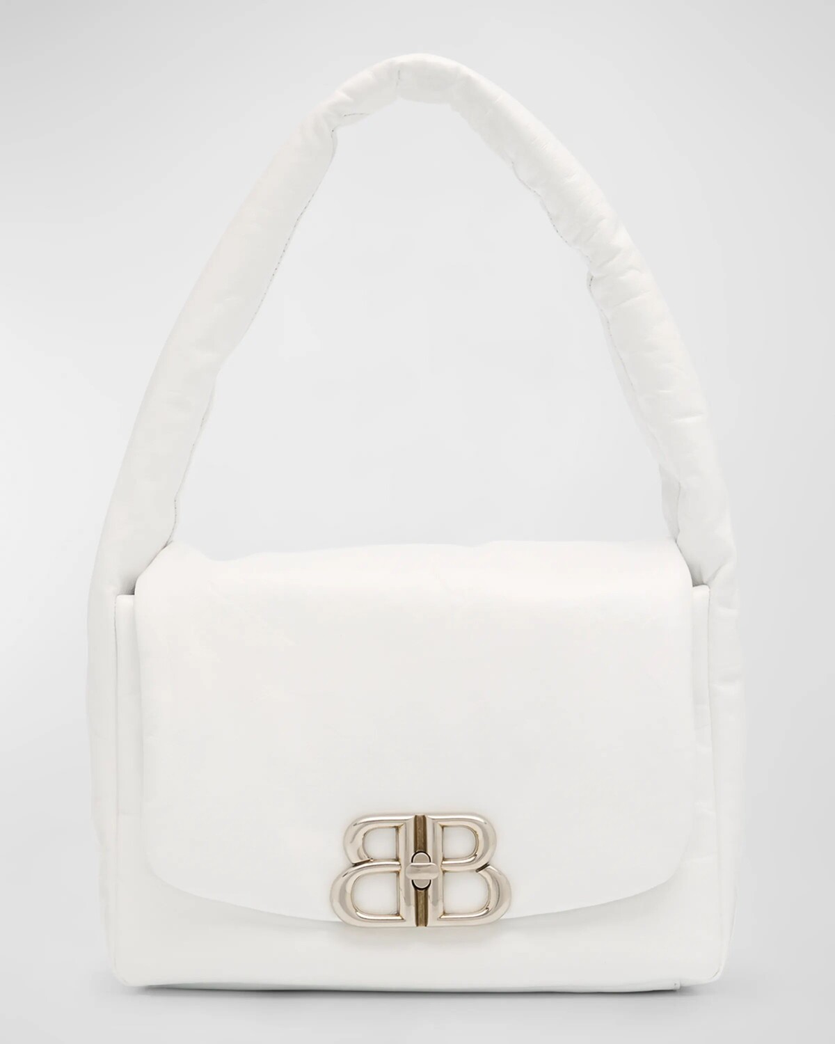 

Маленькая сумка-слинг Monaco Balenciaga, цвет Optic White