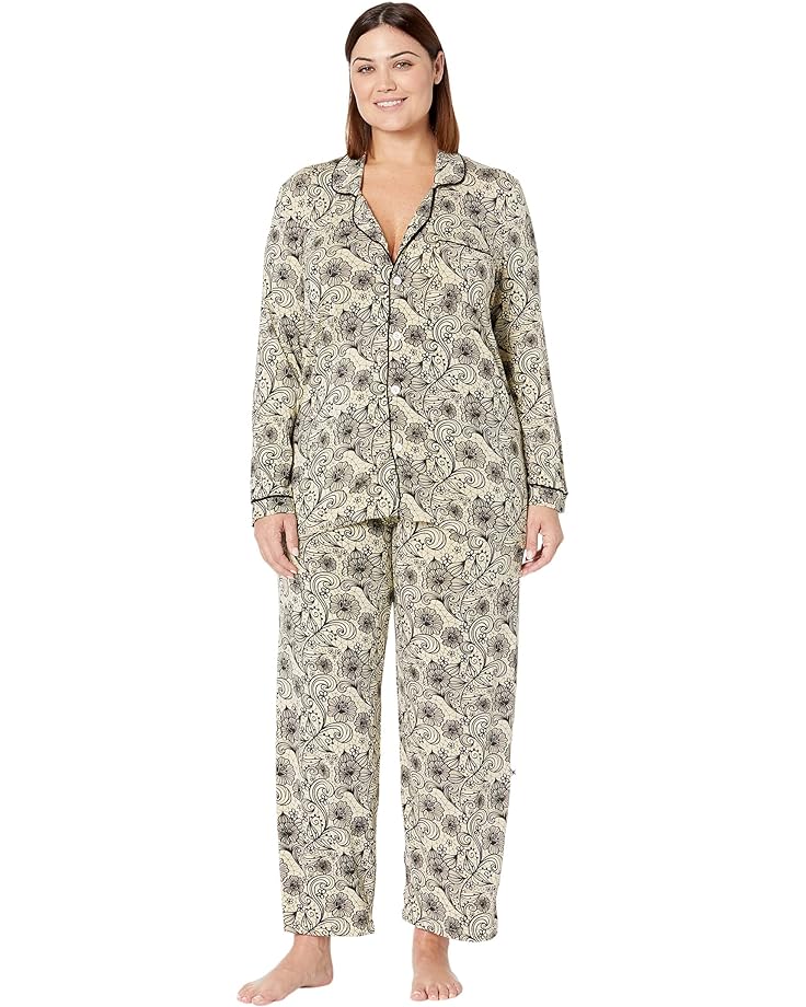 Пижама Kickee Pants Collared, цвет Burlap Lace цена и фото