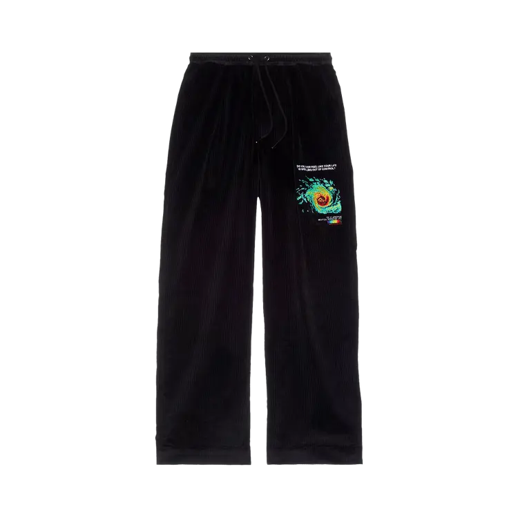 

Брюки Jungles Spiraling Wide Leg Cord 'Black', черный