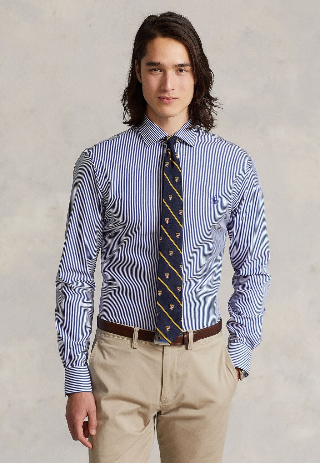 

Элегантная рубашка SLIM FIT SHIRT Polo Ralph Lauren, королевский синий/белый
