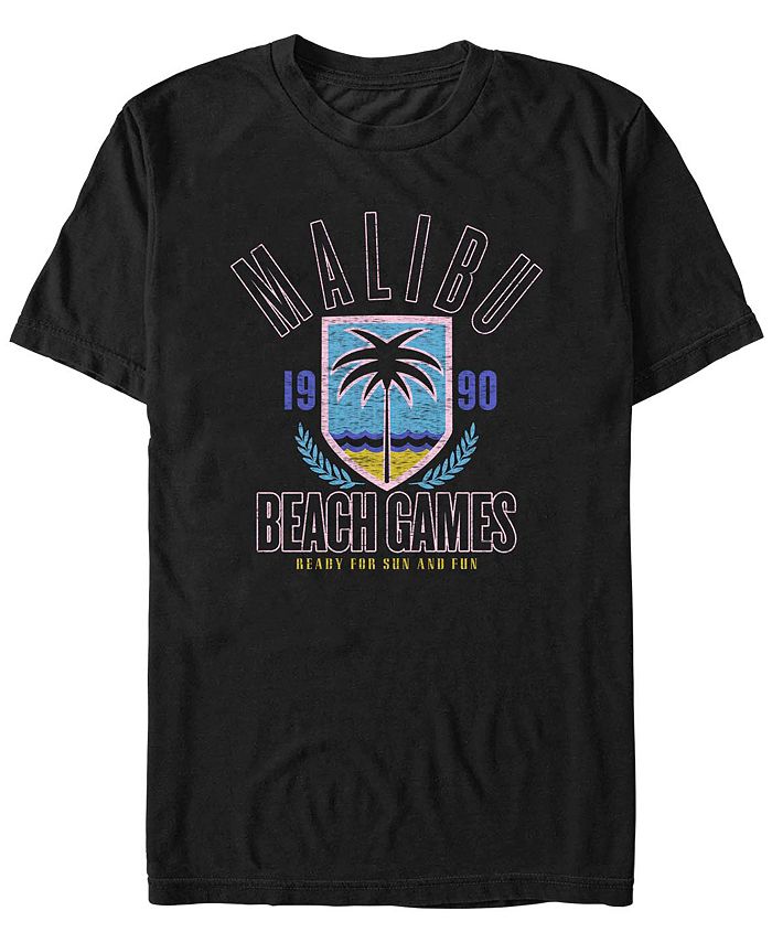 Мужская футболка с короткими рукавами Beach Games Fifth Sun, черный мужская футболка cypress hill aztec skull с короткими рукавами минеральная стирка fifth sun черный