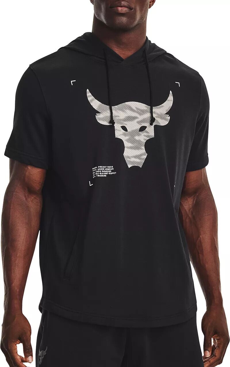 

Мужская толстовка с короткими рукавами Under Armour Project Rock Terry, черный