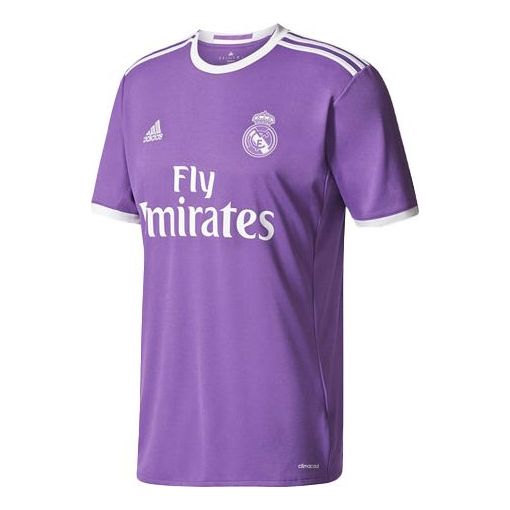 Футболка adidas MENS Real Madrid adidas 2016/17 Home Jersey Football Soccer Shirt Purple, фиолетовый 2021 2022 new real madrid benzema modric fourth football jersey top quality fast send shirt