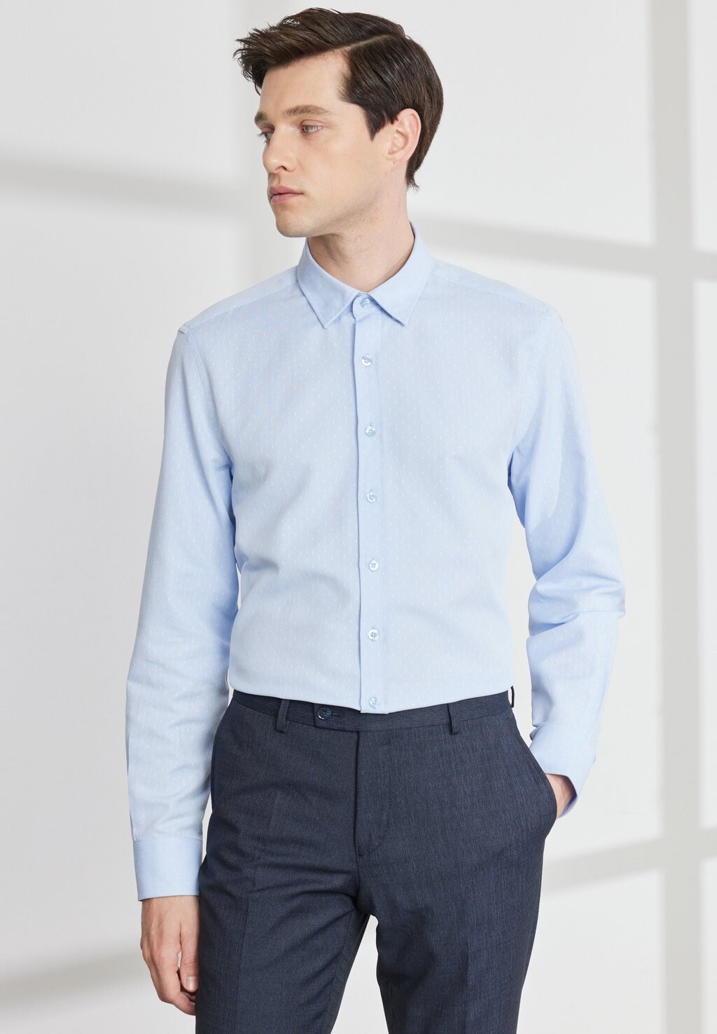 

Рубашка DOBBY WEAVE AC&CO / ALTINYILDIZ CLASSICS, цвет Slim Fit Dobby Weave Shirt