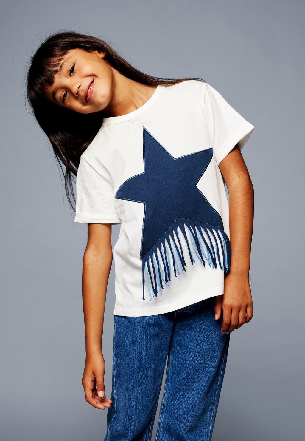 

Футболка с принтом Stella McCartney Kids, слоновая кость