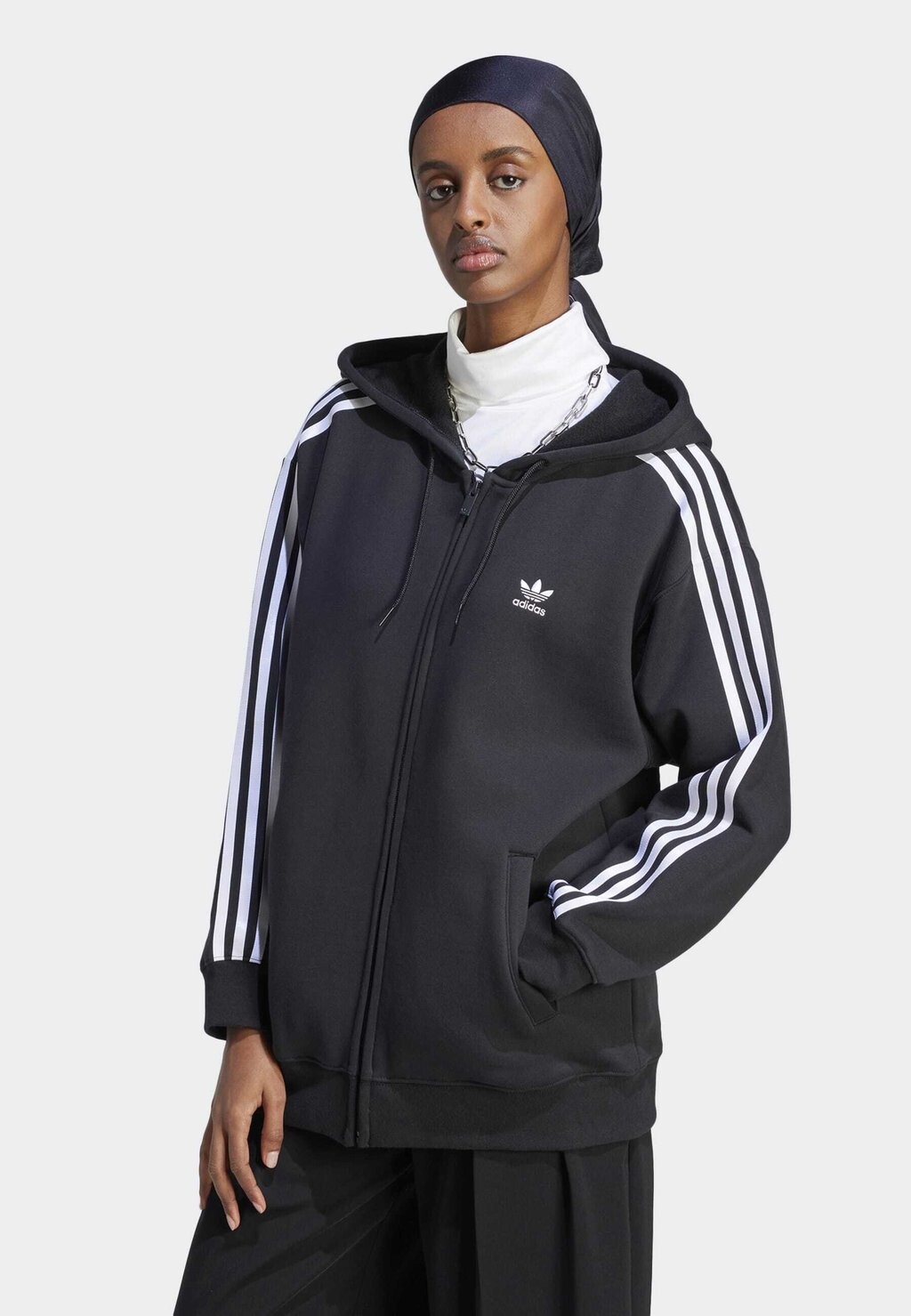 

Толстовка на молнии adidas Originals, черный